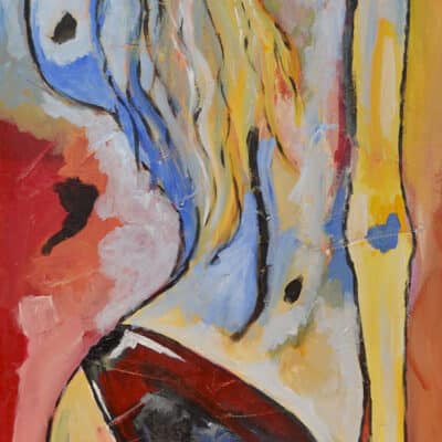 Peinture acrylique "Dos de femme" dim. 100x50