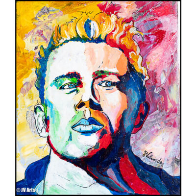 07 Peinture acrylique "James Dean" dim. 55x46