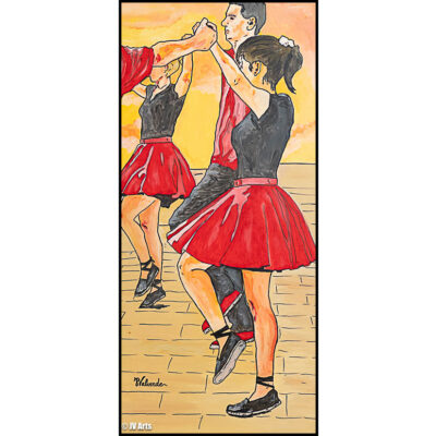 Peinture acrylique "Sardane" dim. 80x40