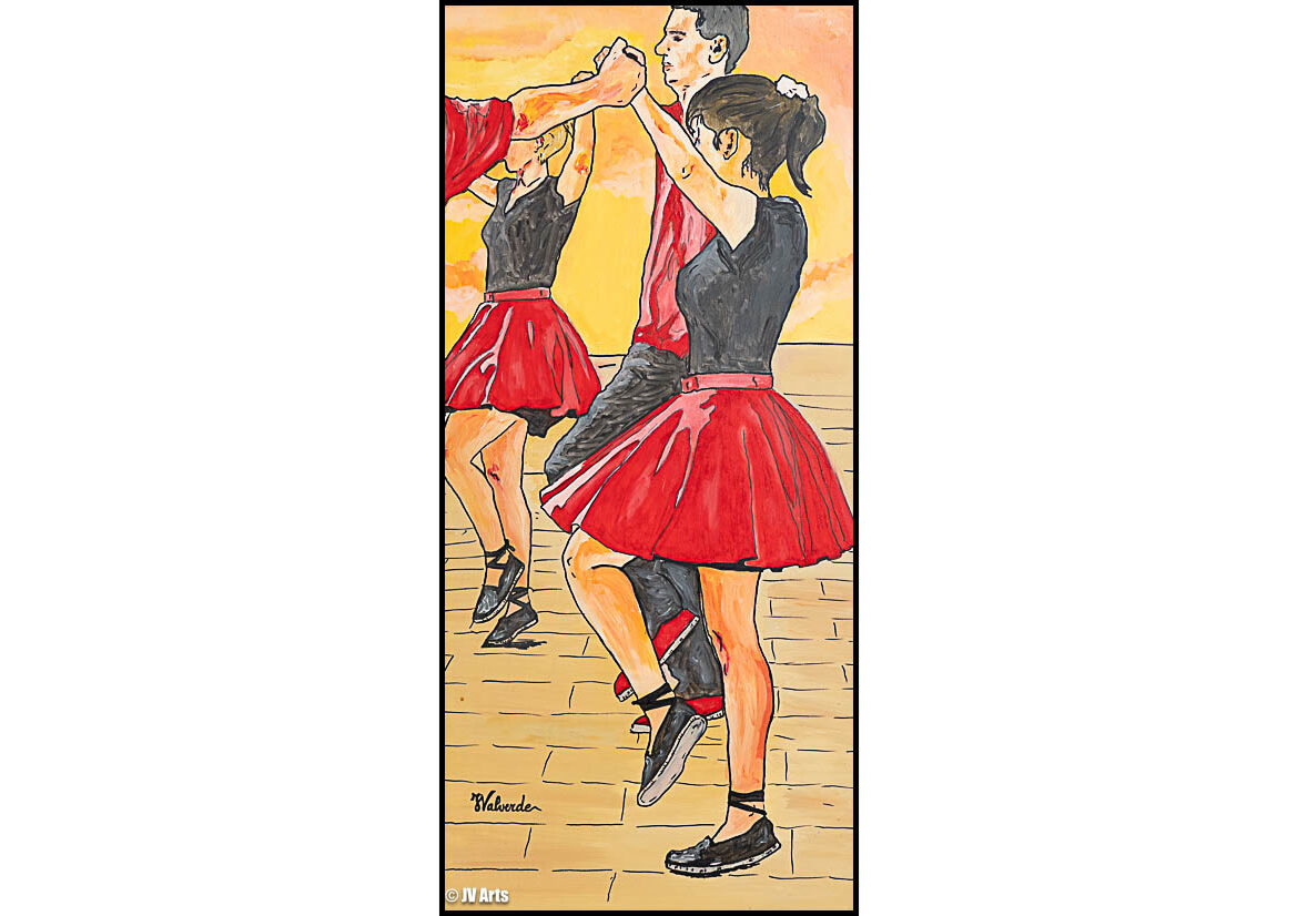 Peinture acrylique "Sardane" dim. 80x40